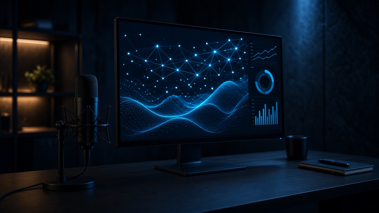 Smart manager analyzing business reports